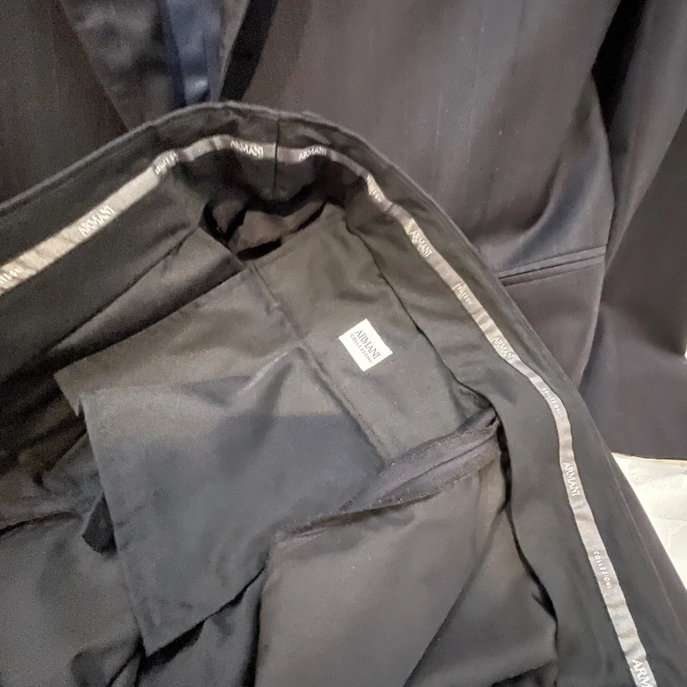 Armani Dark Pinstripe Suit - Picture 9 of 11
